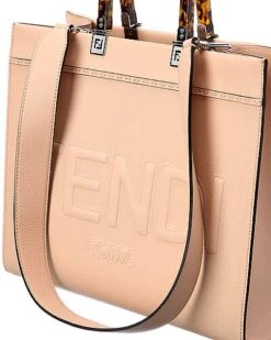 FENDI Sunshine Medium Leather Tote Women -City Bag Corner 1161439008 RLLD 3