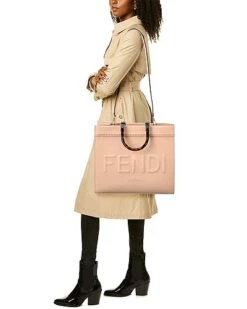 FENDI Sunshine Medium Leather Tote Women -City Bag Corner 1161439008 RLLD 4