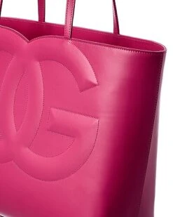 Dolce & Gabbana Logo Medium Leather Tote Women -City Bag Corner 1161485556 RLLD 3