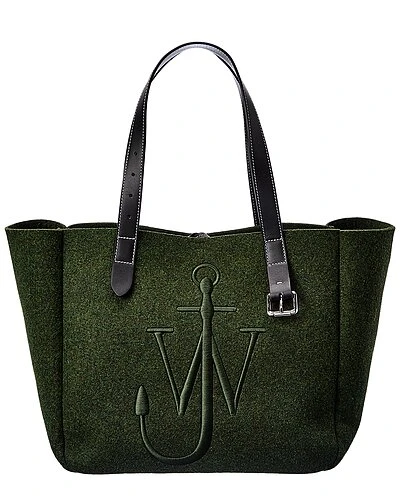 JW Anderson Belt Felt & Leather Tote Women 1 JW Anderson Belt Felt & Leather Tote Women