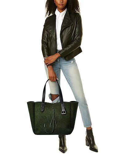 JW Anderson Belt Felt & Leather Tote Women 4 JW Anderson Belt Felt & Leather Tote Women - Image 4