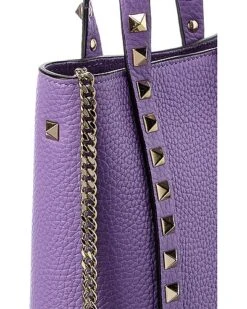 Valentino Rockstud Grainy Leather Tote Women 6 Valentino Rockstud Grainy Leather Tote Women -City Bag Corner 1161492716 RLLD 3