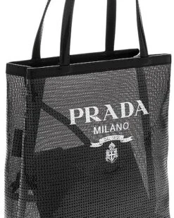 Prada Sequined Mesh & Leather Tote Women -City Bag Corner 1161547807 RLLD 3
